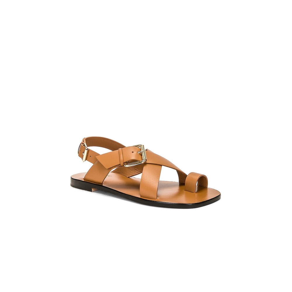 A.Emery x Matteau Zahara Leather Sandals Tan EU 40 US 9